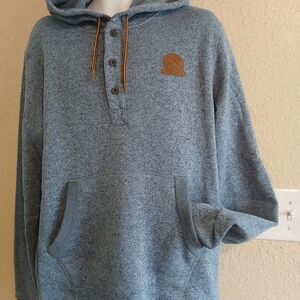 Element Blue Hoodie with Brown Details